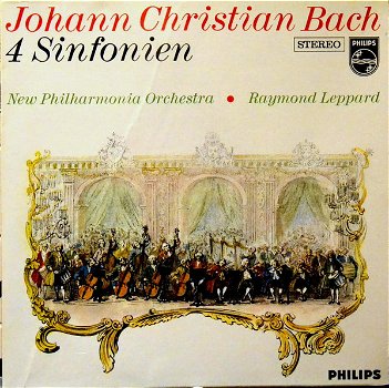 LP - Johann Christian Bach - 1 Sinfonien - Raymond Leppard - 0