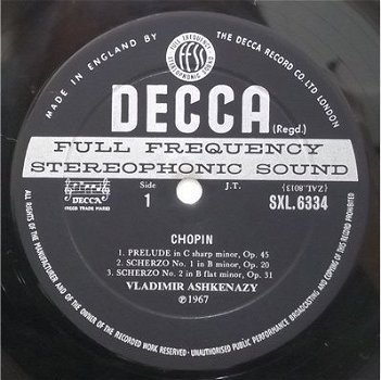 LP - CHOPIN - Ashkenazy, piano - 1