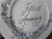 Schitterend bord fiftieth anniversary (verjaardag/huwelijk) - 3 - Thumbnail