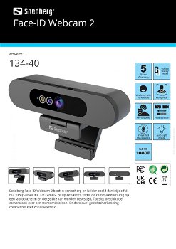 Face-ID Webcam 2 scherp en helder beeld dankzij de full HD 1080p-resolutie. - 1