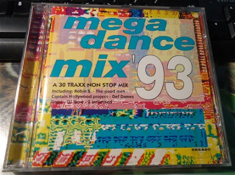 Te koop de originele CD Mega Dance Mix 1993 van Arcade. - 0