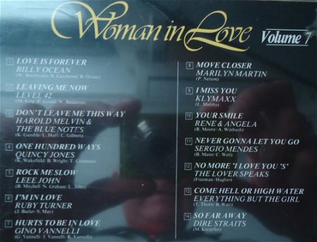 De originele verzamel-CD Woman In Love Volume 7 van Arcade. - 1