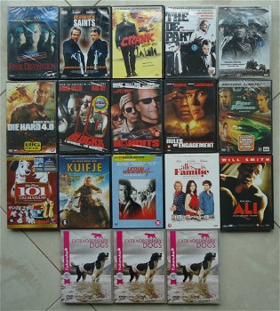 15 nieuwe en gebruikte DVD's en 1 DVD-box (diverse genres). - 0