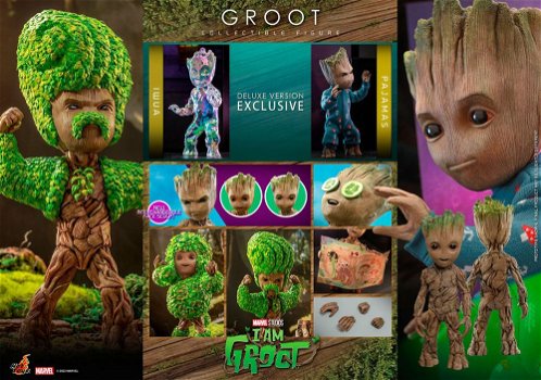 Hot Toys I Am Groot Collectible Figure Deluxe Version TMS089 - 0