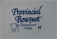 Vintage gebaksbordjes / bordjes provincial bouquet (5 stuks + 1 met mankementen gratis erbij) - 2 - Thumbnail