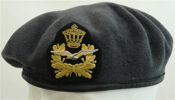 Baret, Koninklijke Luchtmacht, Officier, maat: 61, jaren'90.(Nr.3) - 0