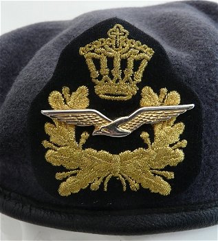 Baret, Koninklijke Luchtmacht, Officier, maat: 61, jaren'90.(Nr.3) - 1