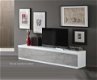 Tv meubel Forever XL hoogglans wit zwart marmer 220 cm-SALE - 2 - Thumbnail
