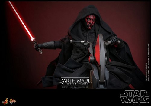 Hot Toys SW I The Phantom Menace Darth Maul with Sith Speeder MMS749 - 2