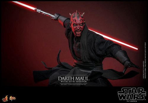 Hot Toys SW I The Phantom Menace Darth Maul with Sith Speeder MMS749 - 3