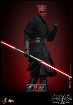 Hot Toys SW I The Phantom Menace Darth Maul with Sith Speeder MMS749 - 4