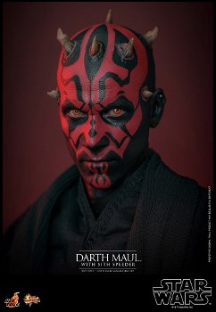 Hot Toys SW I The Phantom Menace Darth Maul with Sith Speeder MMS749 - 5