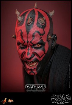 Hot Toys SW I The Phantom Menace Darth Maul with Sith Speeder MMS749 - 6