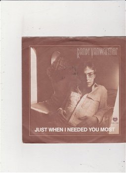 Single Randy Vanwarmer - Just when I needed you most - 0