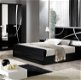 Italiaanse Slaapkamer Milaan hoogglans zwart-silver-gold - 3 - Thumbnail