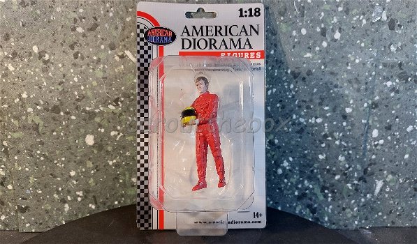 Diorama figuur Racing Legend 80s A AD487 1:18 American Diorama - 2