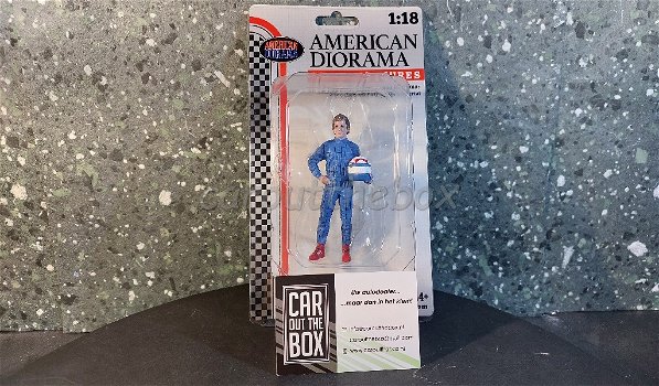 Diorama figuur Racing Legend 80s B AD487 1:18 American Diorama - 4