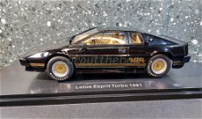 Lotus Esprit Turbo 1981 zwart 1/18 KK Scale