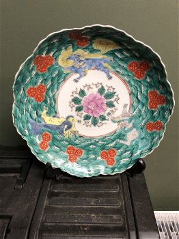 Kuthani Bord Export porselein laat 19de eeuw - 0