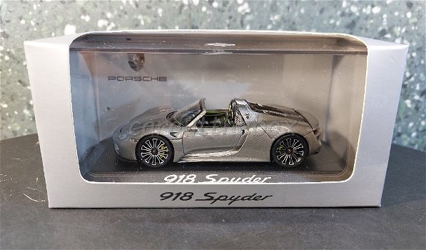 Porsche 918 Spyder grijs 1:43 Minichamps M037 - 3