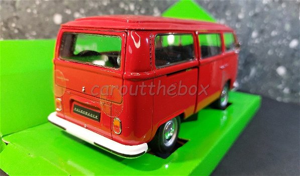 Volkswagen bus T2 rood 1/24 Welly - 2