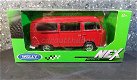 Volkswagen bus T2 rood 1/24 Welly - 3 - Thumbnail
