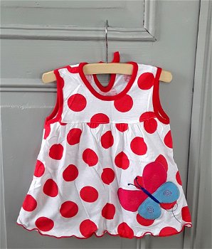 Jurkje met polkadots en vlinder (nieuw) - 0