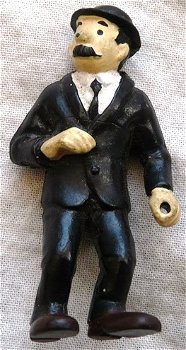 FIGURE / FIGUUR, PVC, Dupont (Janssen) - Tintin (Kuifje), Bully West Germany, 1975.(Nr.1) - 0