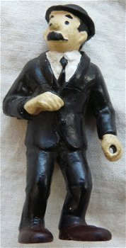 FIGURE / FIGUUR, PVC, Dupont (Janssen) - Tintin (Kuifje), Bully West Germany, 1975.(Nr.1) - 1