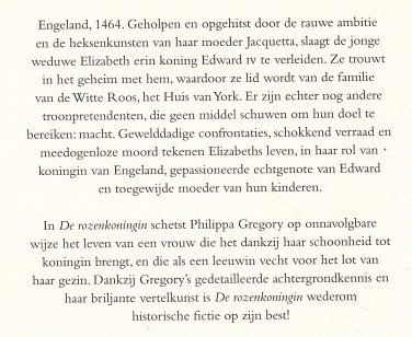 DE ROZENKONINGIN - Philippa Gregory - 1