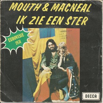 Mouth & MacNeal ‎– Ik Zie Een Ster (Belgium 1974) Songfestival - 0