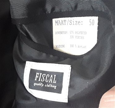 Vintage colbert / jasje - jaren 80- fiscal quality clothing - maat 50 - 6