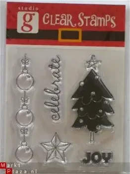 Studio G stamp kerst tree - 0