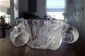 Vintage punch bowl / punchbowl + 6 glazen en haakjes - 0 - Thumbnail