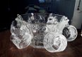 Vintage punch bowl / punchbowl + 6 glazen en haakjes - 6 - Thumbnail