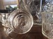 Vintage punch bowl / punchbowl + 6 glazen en haakjes - 7 - Thumbnail
