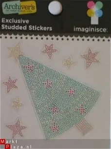 imaginisce studded sticker tree