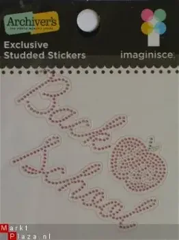 imaginisce studded sticker school - 0