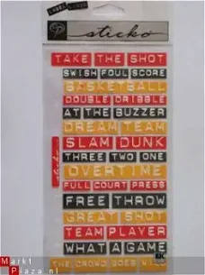 sticko label basketball