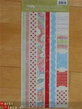 cardstock border and tab stickers XL beautiful - 0