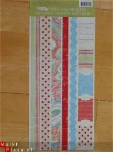 cardstock border and tab stickers XL beautiful