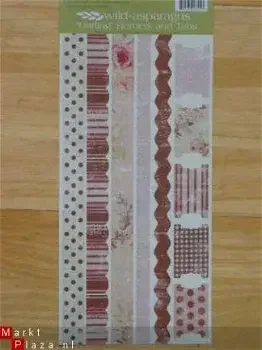 cardstock border and tab stickers XL darling - 0