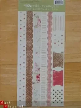 cardstock border and tab stickers XL girl - 0