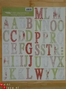 cardstock alphabet stickers XL spring - 0