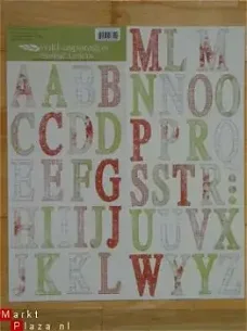 cardstock alphabet stickers XL spring