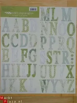 cardstock alphabet stickers XL cute - 0