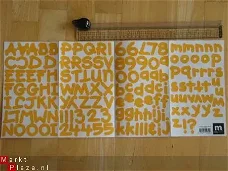 Making memories alphabet stickers sun yellow
