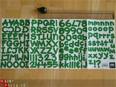 Making memories alphabet stickers green
