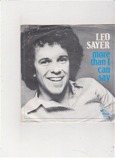 Single Leo Sayer - More than I can say