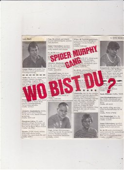 Single Spider Murphy Gang - Wo bist du? - 0